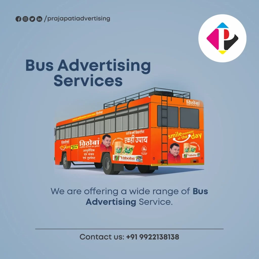 Bus Advertising Bus Ads Bus Branding Bus Advertisement Prajapati Advertising